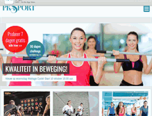 Tablet Screenshot of pksport.nl